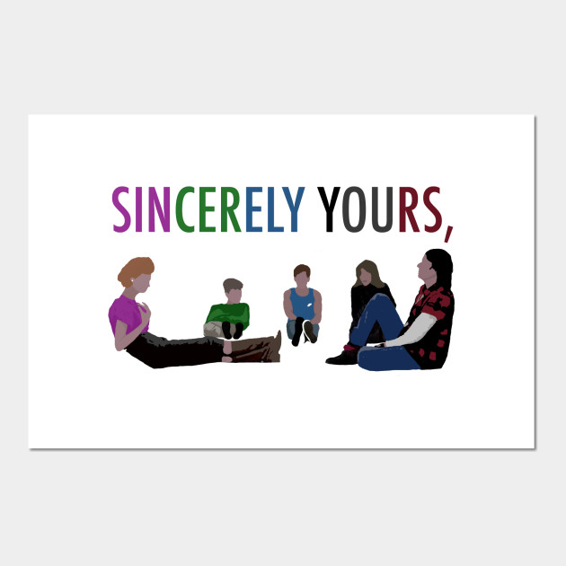 Sincerely Yours The Breakfast Club Anthony Michael Hall Affiche Et Impression D Art Teepublic Fr
