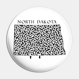 State of North Dakota Maze Pin