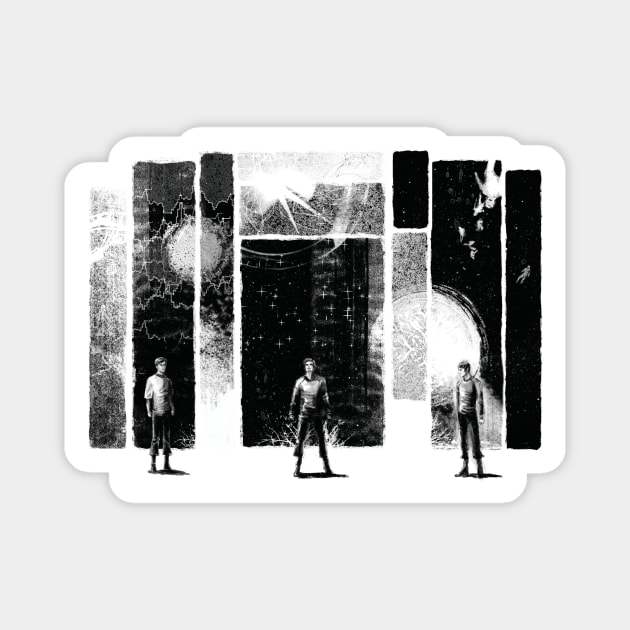 Trio Triptych Magnet by Joanna Estep