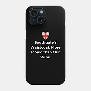 Euro 2024 - Southgate's Waistcoat More Iconic than Our Wins. Solid Heart Phone Case