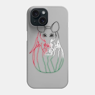 Watermelon Rat (Palestine Flag Version) Phone Case