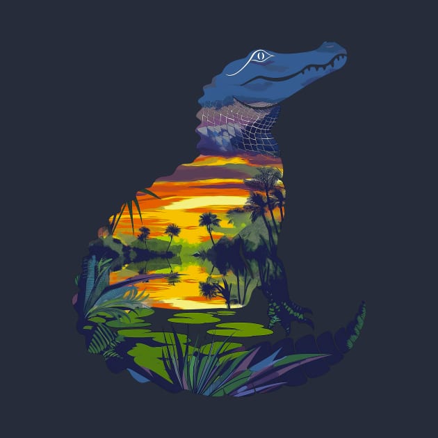 Everglades Alligator by Wintrly