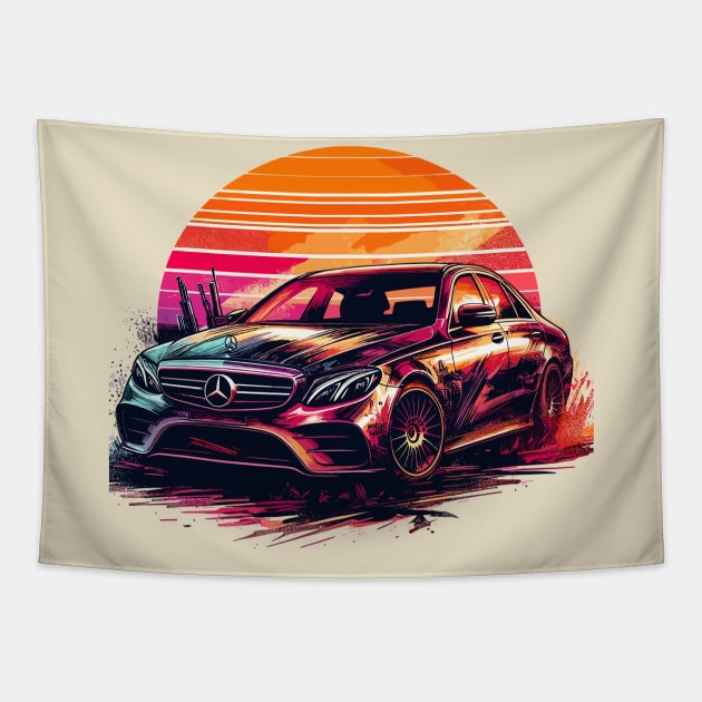 Mercedes Benz E Class Tapestry by Vehicles-Art