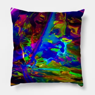 Gooey Rainbow Pillow