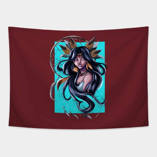 Dream Catcher Tapestry by anapeig