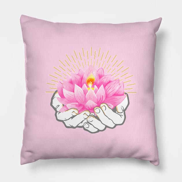 Lotusopedia Pillow by JabsCreative