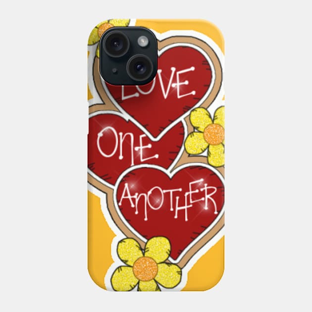 love one another Phone Case by turquoiseserenity2017