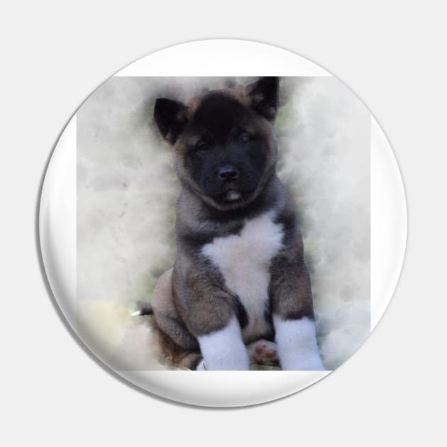 American Akita Pin by Noamdelf06