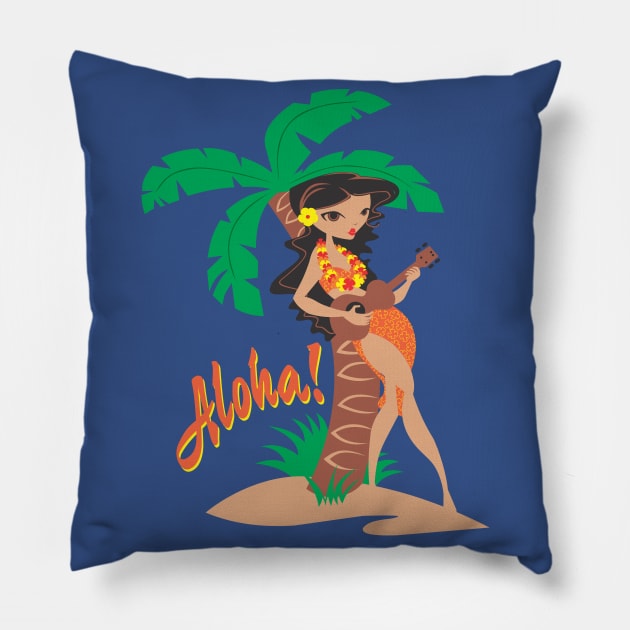 Aloha! Pillow by DavesTees