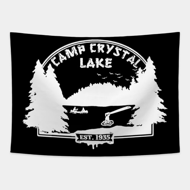 camp crystal lake Tapestry by DerrickDesigner