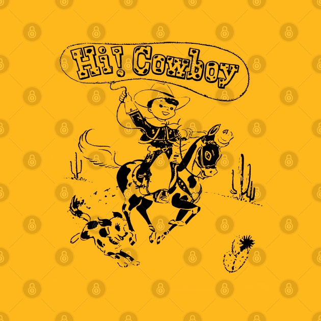 Hi Cowboy Cartoon by ChrisShotFirst