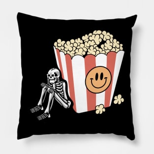 Skull and popcorn Pillow