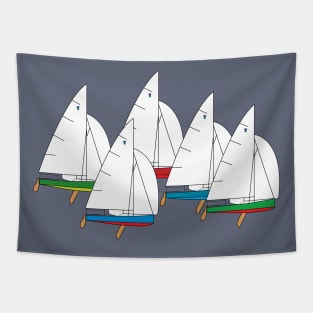 Thistle One-Design Sailboats Racing Tapestry