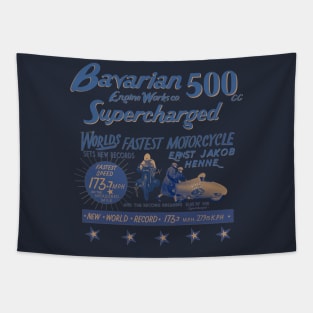 Vintage Motorcycle land Speed record Holder Tapestry