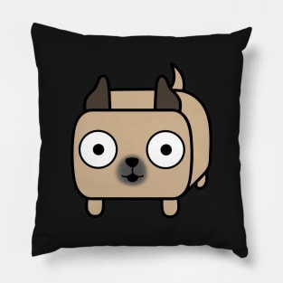 Pit Bull Loaf - Fawn Pitbull with Cropped Ears Pillow