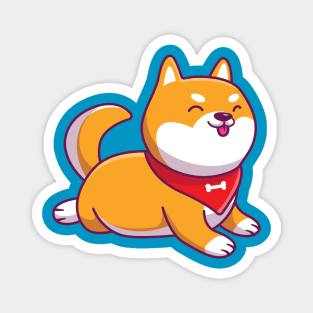 Cute Dog Shiba Inu Cartoon Magnet