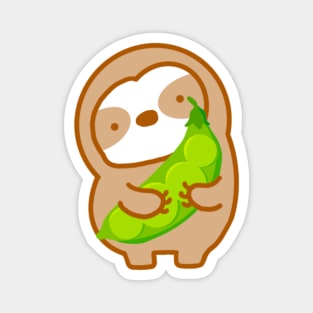 Cute Green Peas Sloth Magnet