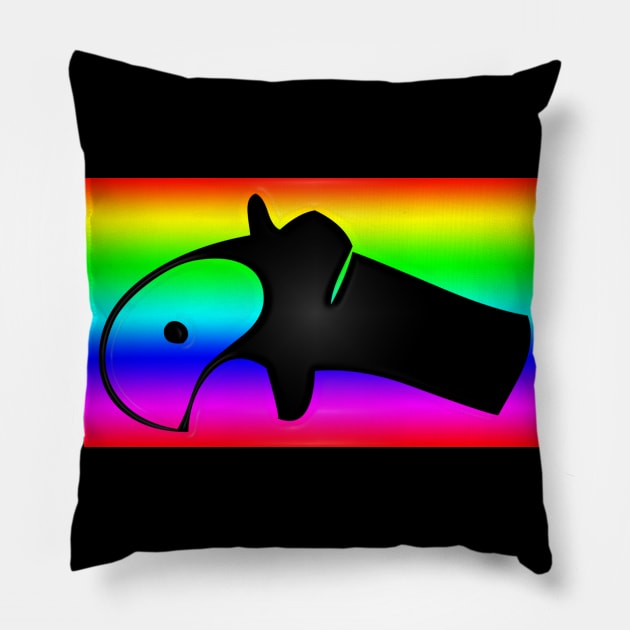 Western Era - Small Pistol Pillow by The Black Panther