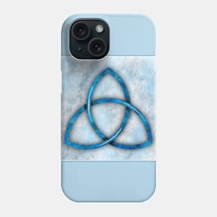 Trinity Knot in blue Phone Case