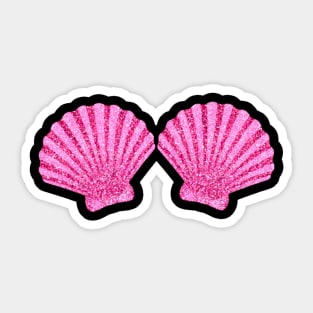 Mermaid Seashell Bra Stickers for Sale