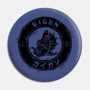 Gigan Distressed Emblem Pin