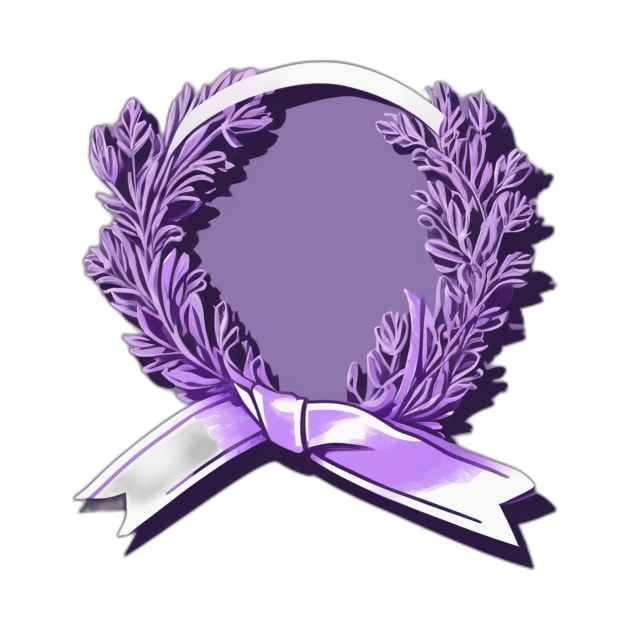 Majestic Purple Laurel Wreath Emblem No. 648 by cornelliusy