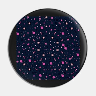 Pink Starry Night Pin