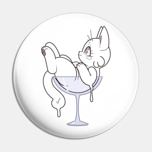 Lotion Cat in a cup Pin