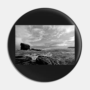 Collywell Bay storm in B&W Pin