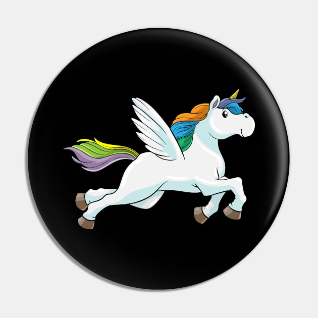 Unicorn with Wings Pin by Markus Schnabel