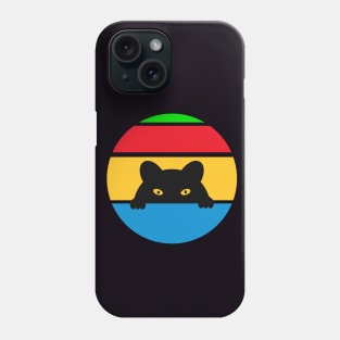 coole schwarze katze Phone Case