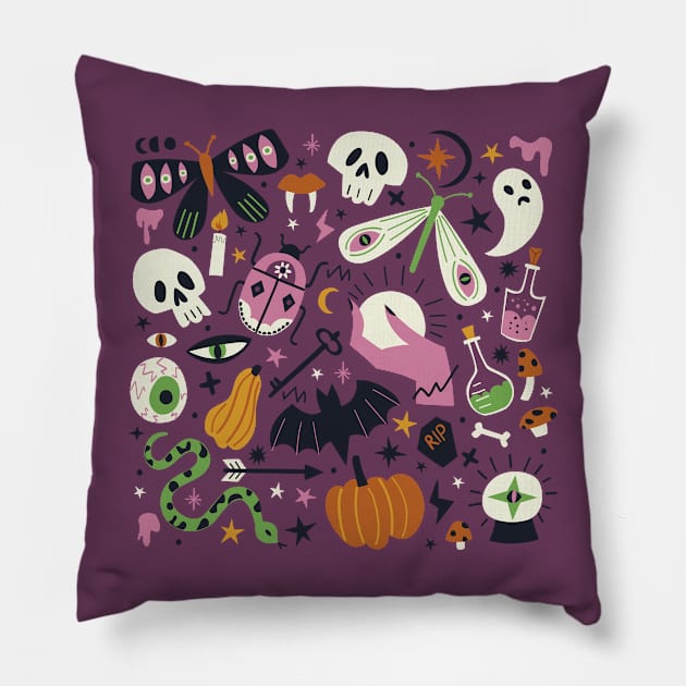 Creepy Night Pillow by Anna Deegan