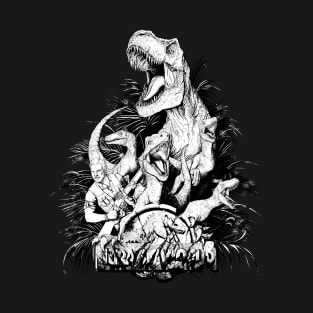 Jurassic Squad(B/W) T-Shirt