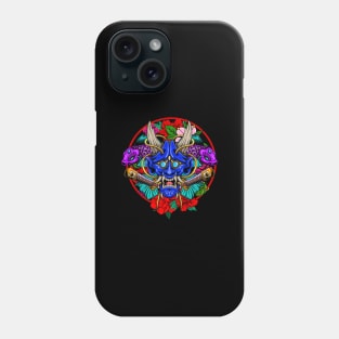 Oni Skull and Koi Fish 1.3 Phone Case