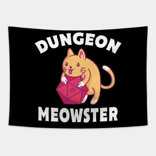 Dungeon Meowster Cat Polyhedral Gift Tapestry