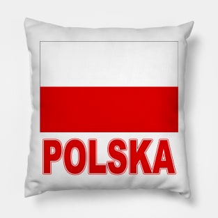 The Pride of Poland - Polska - Polish Flag and Language Pillow