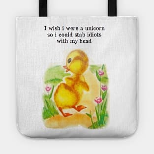 i wish i were a unicorn Tote