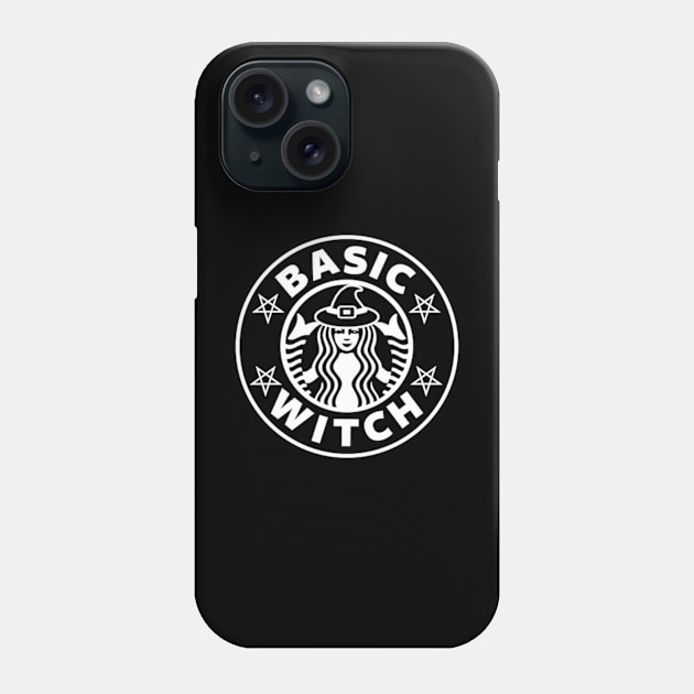 Basic Witch Halloween Coffee Pentagram Star Phone Case by btcillustration