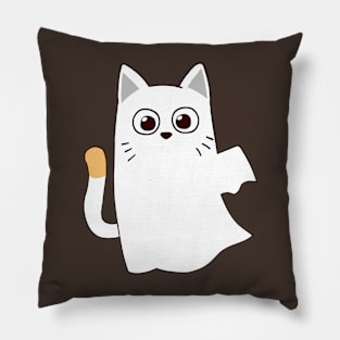 cat ghost Pillow