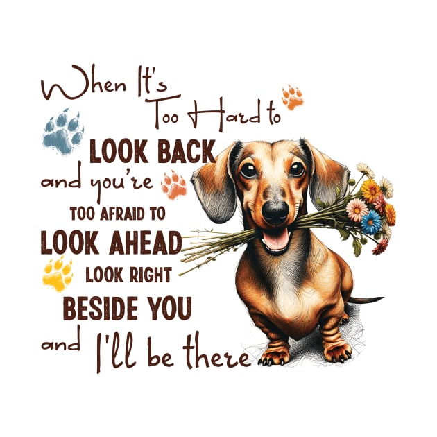 Dachshund When It's Too Hard to Look Back by Zaaa Amut Amut Indonesia Zaaaa