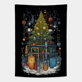 Christmas Chemistry Tree Tapestry