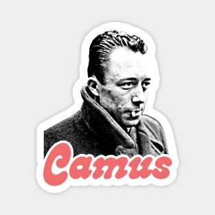 Albert Camus /// Retro Fan Art Design Magnet