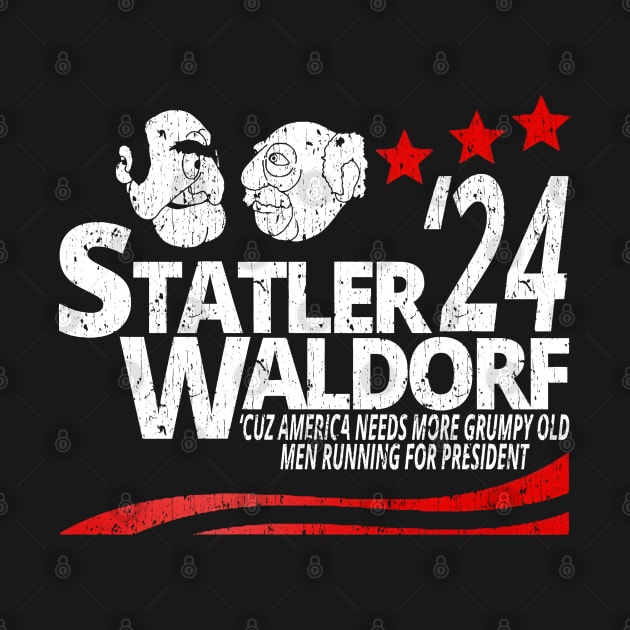 Statler And Waldorf For President by oxvaslim