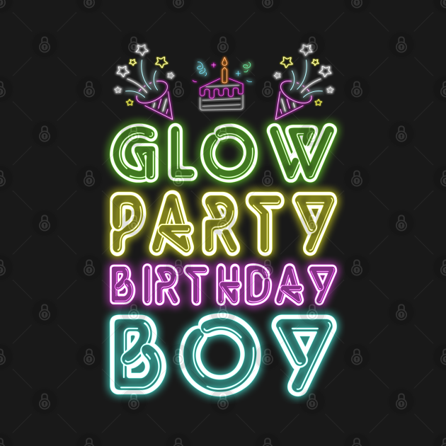 Discover Glow Party Birthday Boy Shirt Party Gift Retro - Glow Party - Tank Top