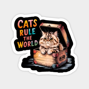 Purrrfect friends cats are family Magnet