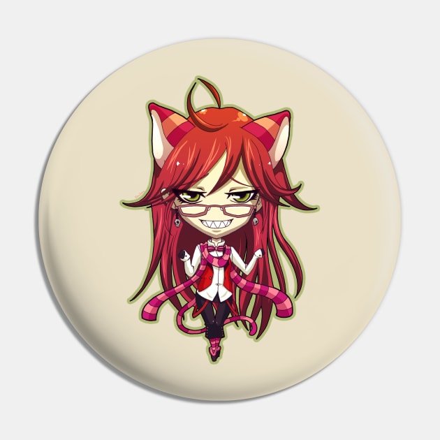 Grell in Wonderland Pin by DasGnomo