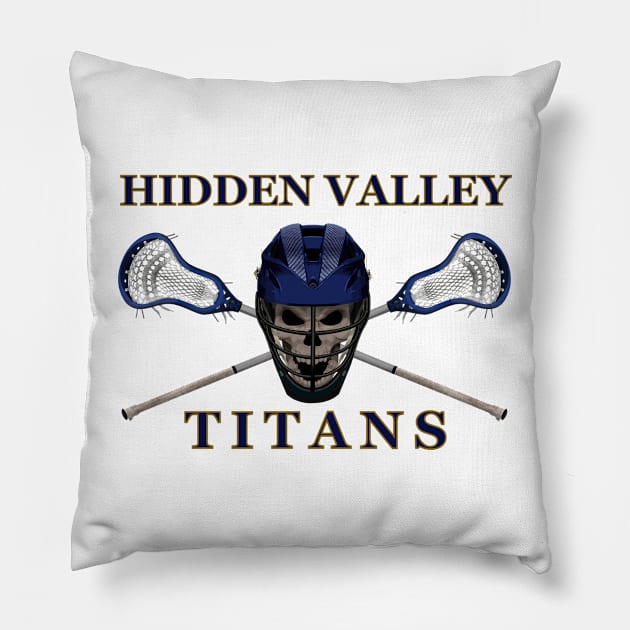 Titan Lacrosse Pillow by 752 Designs