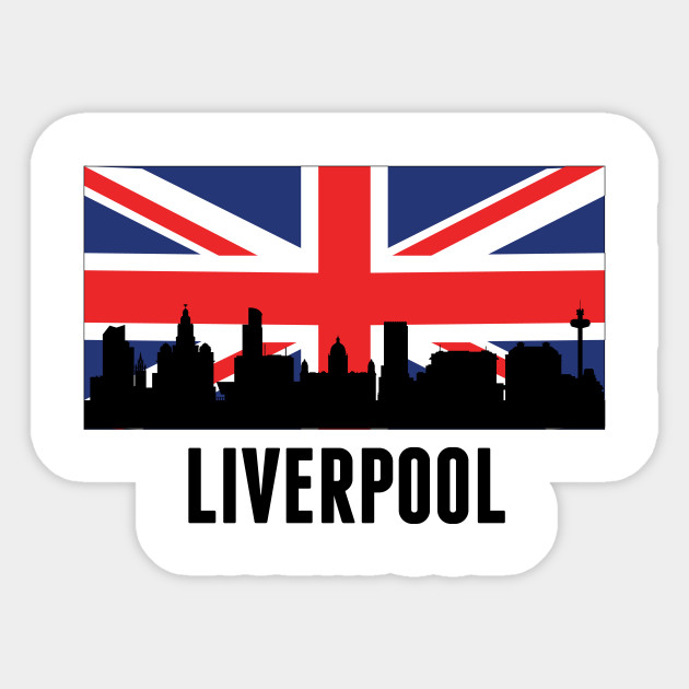 Liverpool British Flag Liverpool Sticker Teepublic