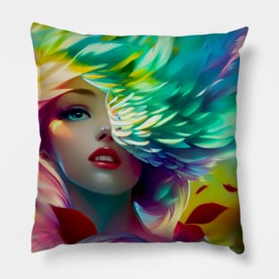 Lady Blooming Pillow