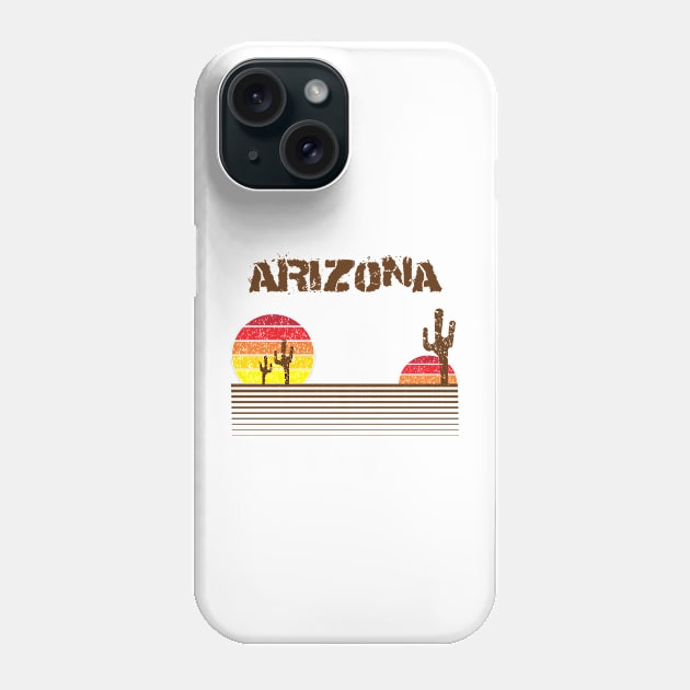 Arizona Cactus Sun Phone Case by Poppa's Designs